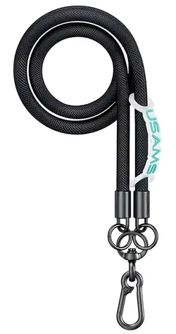 USAMS ZB282 černá / Šňůrka na telefon / Univerzální / 120 cm