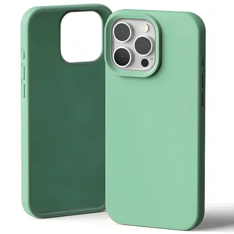 Mercury Silicone zelená / Kryt / Apple iPhone 16 Pro Max / silikon, mikrovlákno / bezdrátové nabíjení
