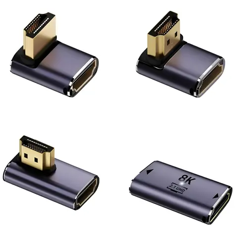 4smarts HDMI adaptér sada 4 ks šedá / Adaptér / HDMI 2.1 / 8K / 10 Gbit/s