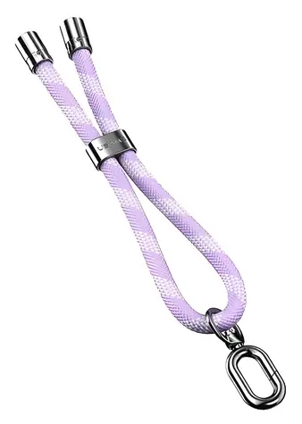 USAMS ZB317 bílo-šeříková / Šňůrka na telefon / univerzální / 34 cm