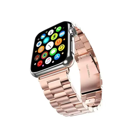 Mercury Metal Strap pro Apple Watch 38/40/41 mm růžové zlato / Řemínek / Nerezová ocel / Magnetické zapínání