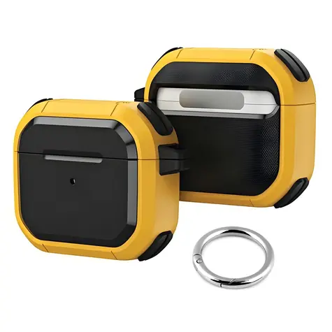 Beline AirPods Solid Cover žlutá / Pouzdro pro sluchátka / AirPods Pro / s karabinou