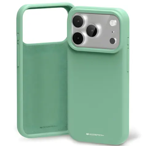 Mercury Silicone Case zelená / Kryt / Apple iPhone 17 Pro / Silikon