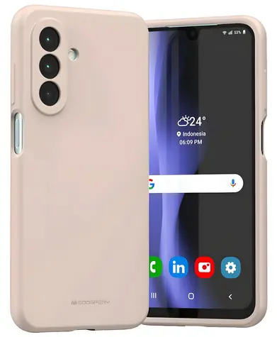 Mercury Silicone Case pískově růžová / Kryt / Samsung Galaxy A26