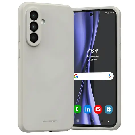 Mercury Silicone Case pro Samsung Galaxy A56 5G šedá / Kryt / Silikonový