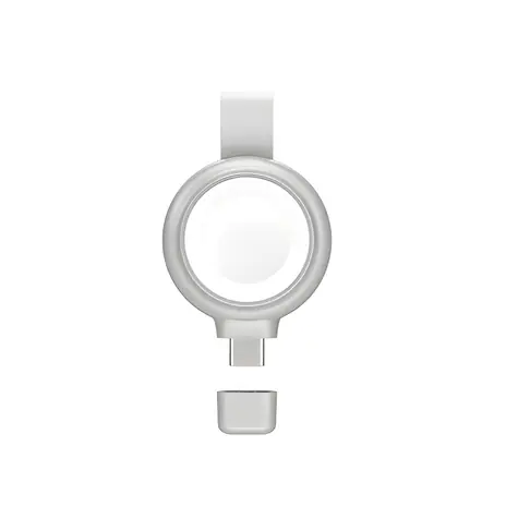 4smarts Indukční nabíječka MFi pro Apple Watch stříbrná / Bezdrátová nabíječka / MFi certifikace