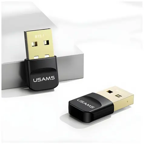 USAMS ZB321 černá / Bluetooth adaptér / USB-A / Bluetooth 5.1