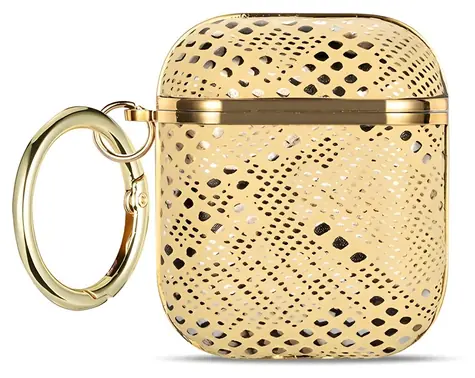 Beline Elegance zlatá / Pouzdro pro sluchátka / PU/PC / AirPods 1, 2
