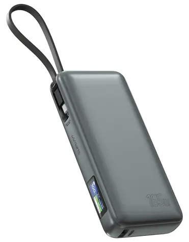 4smarts Enterprise šedá / Powerbanka / 20000mAh / 165W / integrovaný kabel USB-C