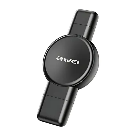 AWEI W26 černá / Nabíječka pro chytré hodinky / Apple Watch, Samsung Galaxy Watch / magnetická / USB-C