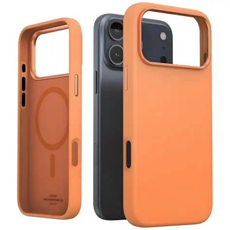 Araree Typo Skin M oranžová / Kryt pro Apple iPhone 17 Pro Max / MagSafe / Silikon