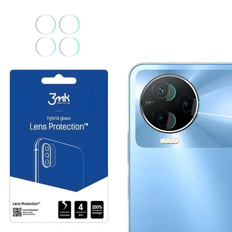 3mk Lens Protection Infinix Note 12 (2023) / Sklo na fotoaparát / hybridní sklo / 0,16 mm / 4 ks