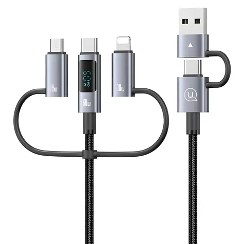 USAMS SJ736 Sufeng / Datový kabel / 6v1 / 60W / 2m / LED displej