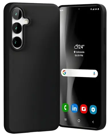 Mercury Soft pouzdro pro Samsung Galaxy S24 FE černá / Pouzdro / TPU / Matné