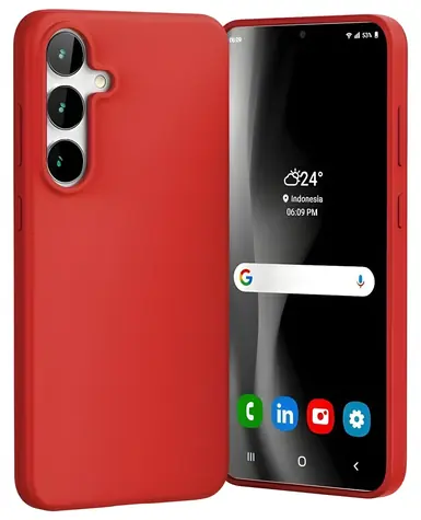 Mercury Soft pouzdro pro Samsung Galaxy S24 FE červená / Pouzdro na mobil / TPU
