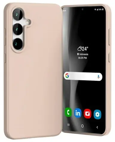 Mercury Soft pouzdro pro Samsung Galaxy S24 FE (S721) pískově růžová / Pouzdro na mobil / TPU