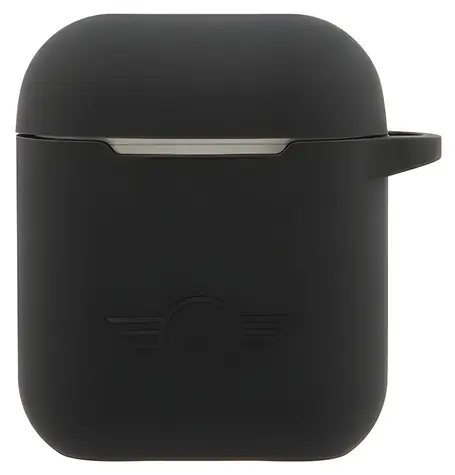 Mini Morris Silicone Collection AirPods černá / Silikonové pouzdro / S poutkem