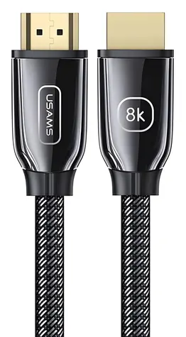 USAMS U67 černá / Kabel HDMI / HDMI 2.1 / 3 m / 8K 60Hz / 48 Gbit/s