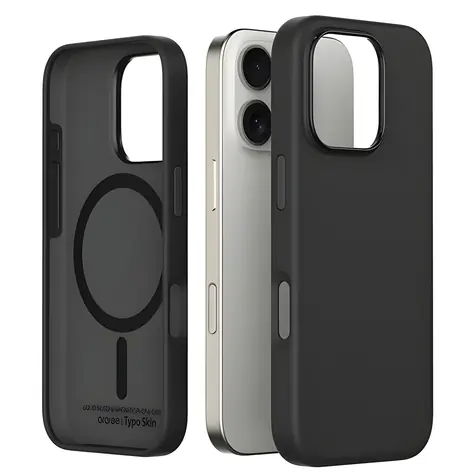 Araree TypoSkin M černá / Kryt pro Apple iPhone 16 Pro / MagSafe