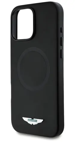 Aston Martin HC FW Logo MagSafe černá / Kryt / Apple iPhone 16 Pro / MagSafe