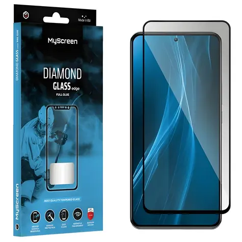 MyScreen Diamond Glass edge Full Glue černá / Ochranné sklo / Huawei Nova 11i / 9H / lepení přes celý displej