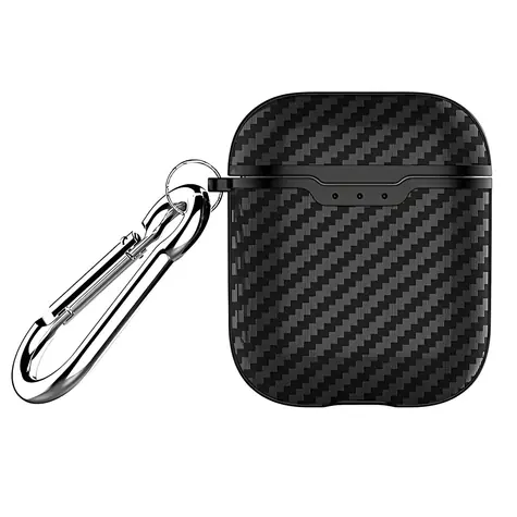 Beline Carbon černá / Pouzdro pro sluchátka / TPU / AirPods 1, 2