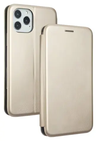 Beline Book Magnetic zlatá / Pouzdro / pro Apple iPhone 12 a 12 Pro / Magnetické / PU kůže