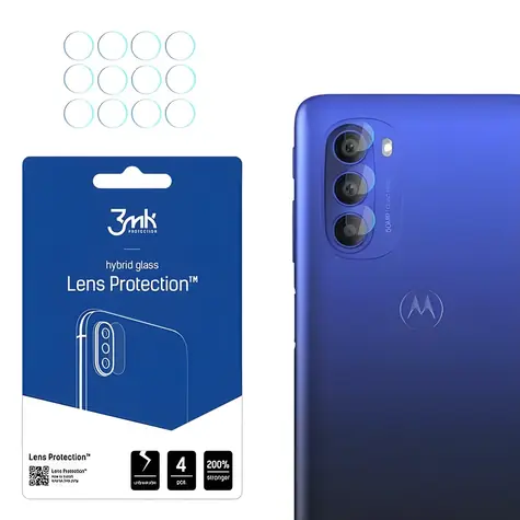 3mk Lens Protection / Ochranné sklo na fotoaparát / Motorola Moto G51 5G / 4 ks