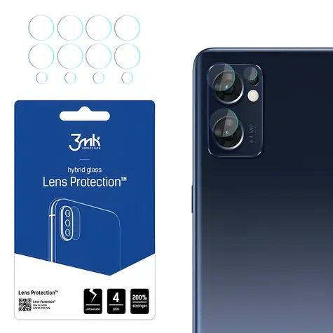 3mk Lens Protection Oppo Find X5 Lite / Skla na fotoaparát / 4 ks