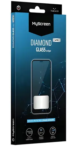 MyScreen Diamond Glass edge Lite Samsung Galaxy A03 černá / Ochranné sklo na displej / Tvrzené 9H / Full Glue