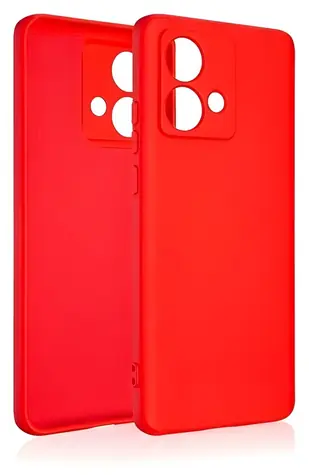 Beline Silicone Case pouzdro pro Motorola Moto Edge 40 Neo červená / Pouzdro / Silikon / Textilní podšívka