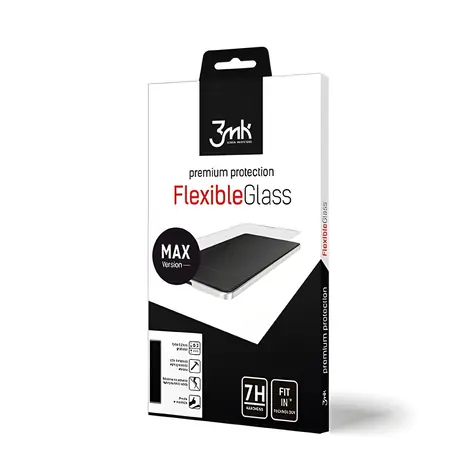 3mk FlexibleGlass Max pro Samsung Galaxy J7 2017 (SM-J730) bílá / Hybridní sklo / tvrdost 7H / tloušťka 0,2 mm