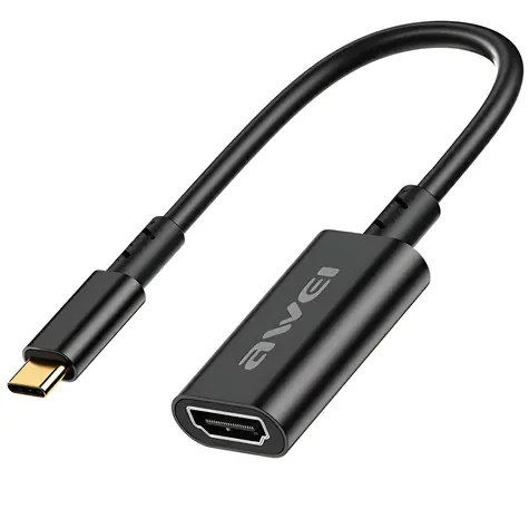 AWEI CL-217T černá / Adaptér / USB-C na HDMI / 4K 30Hz