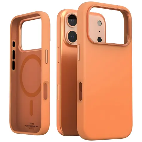 Araree Typo Skin M iPhone 17 Pro oranžová / Kryt / MagSafe / Silikon