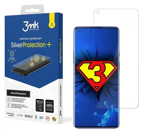 3mk SilverProtection+ pro OnePlus 8 / Ochranná fólie / Antimikrobiální / Mokrá instalace