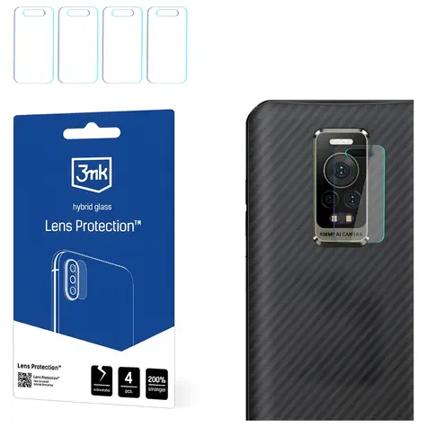 3MK Lens Protection Ulefone Armor X10 Pro / Ochranné sklo na fotoaparát / 7H / 0,16 mm / 4 ks