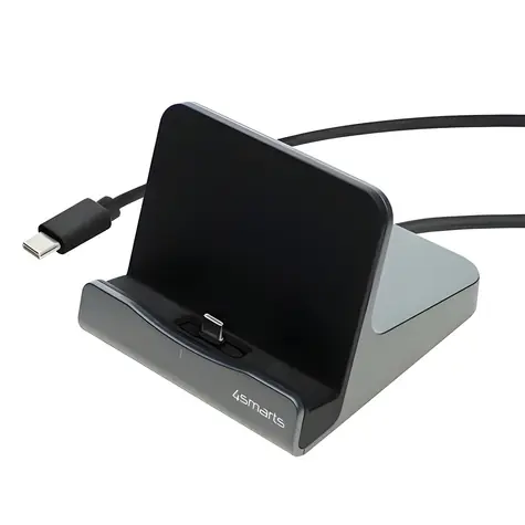 4smarts VoltDock gunmetal / Dokovací stanice pro tablety / USB-C / 60W / Power Delivery
