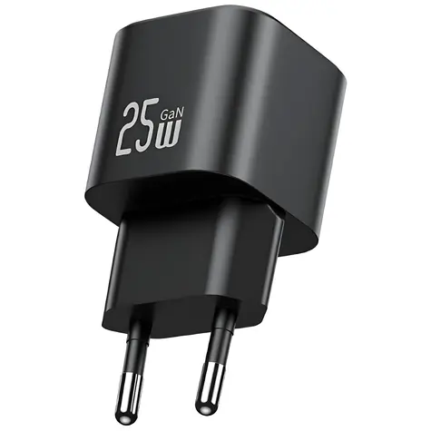 USAMS CC289 černá / Nabíječka / GaN / 25W / USB-C / Power Delivery
