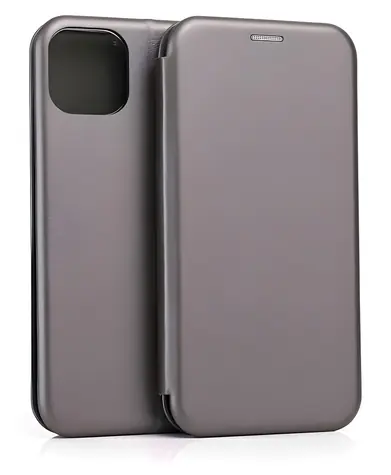 Beline Book Magnetic pro Apple iPhone 15 stříbrná / Pouzdro / Flipové / Peněženka / Magnetické zavírání
