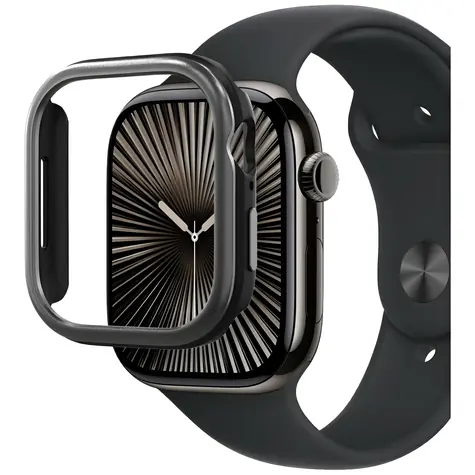 Araree Amy gun metal / Ochranné pouzdro / Apple Watch 10/11 46 mm / hliníkový rámeček