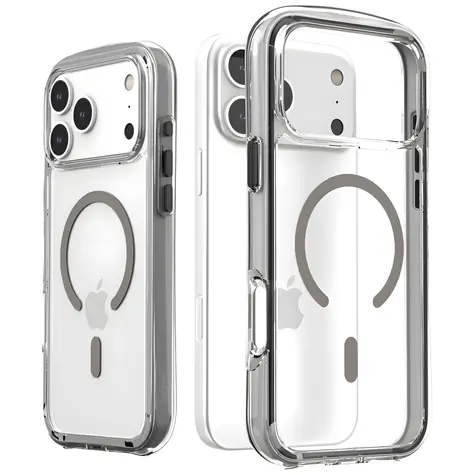 Araree Duple M Air iPhone 17 Pro Max šedá / Kryt / MagSafe / Ochrana proti pádu do 1,2 m