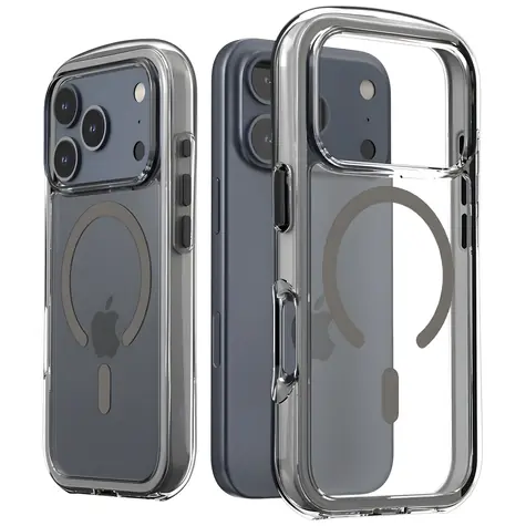 Araree Duple M Air šedá / Pouzdro pro iPhone 17 Pro / MagSafe / TPU + polykarbonát