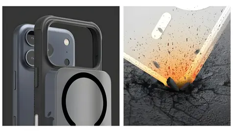 Araree Duple M Armor černá pro iPhone 17 Pro / Ochranný kryt / MagSafe / TPU, polykarbonát, kov
