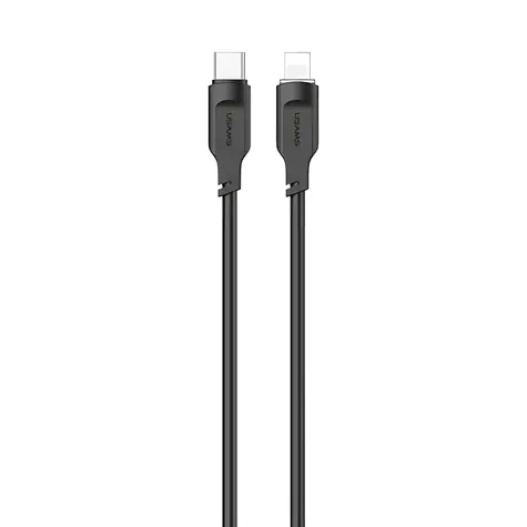 USAMS SJ566 Lithe černá / Datový kabel Lightning - USB-C / 1,2 m / 20W PD Fast Charge