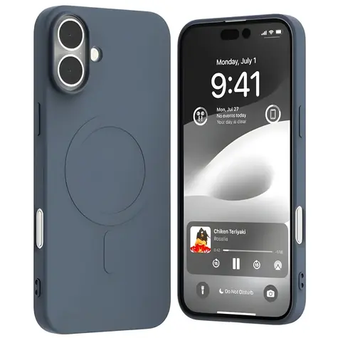 Mercury Semi-Silicone MagSafe pro Apple iPhone 16 Plus světle modrá / Kryt / Silikonový / MagSafe