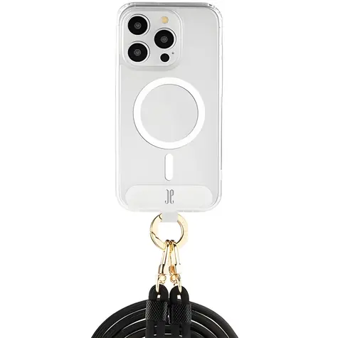 Just Elegance PopGrip iPhone 15 Pro průhledná / Kryt / MagSafe / Grip a stojánek