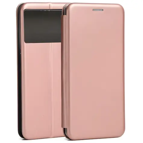 Beline Book Magnetic pro Xiaomi Poco M5 růžové zlato / Pouzdro / Flipové / Magnetické / Stojánek
