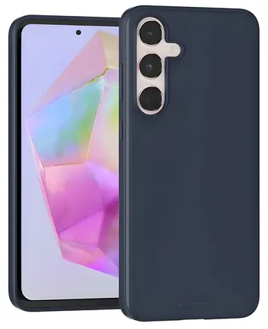 Mercury Soft tmavě modrá / Pouzdro / pro Samsung Galaxy A35 5G / TPU