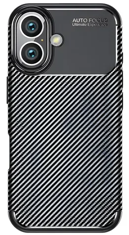 Beline Carbon Armor černá / Kryt / TPU / Apple iPhone 16 Plus