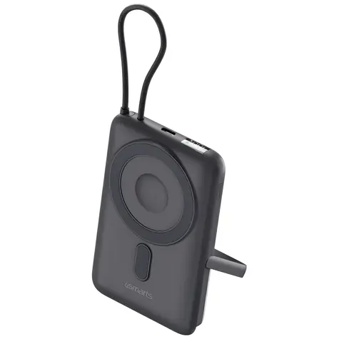 4smarts Enterprise Pocket Space Grey / Powerbanka / 10000 mAh / 22,5W / Qi2 ready / USB-C